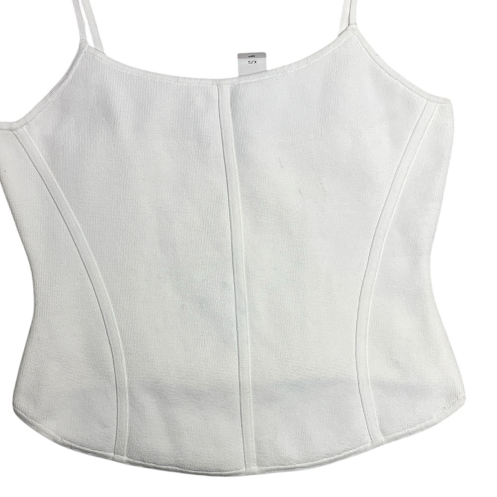NWT Aritzia Babaton white corset top Size XL
Sculpt Knit Bustier Camisole - Picture 8 of 11